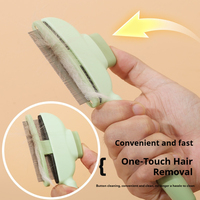 Brosse Éco-Responsable Anti-Puces pour Poils de Chat et Chien, Outil de Toilettage Multifonction à Dents Fines en Plastique pour Chats et Chiens, Utilisation Quotidienne