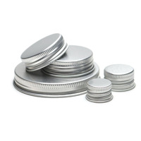Couvercle de pot de parfum en aluminium, conservation personnalisée, à vis, pour produits cosmétiques, de qualité alimentaire, vente en gros