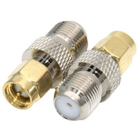 Conector hembra F a SMA macho Conector adaptador coaxial RF de cobre Premium