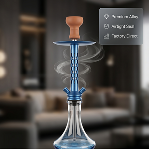 Cachimba Árabe de Aleación de Aluminio con un Solo Tubo, <span class=keywords><strong>Precio</strong></span> al por Mayor, Juego Completo, Directo de Fábrica - Product Image 1