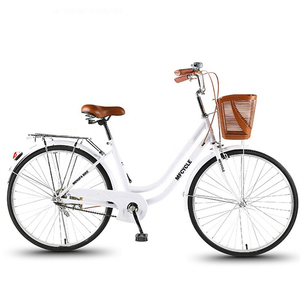 <span class=keywords><strong>Bicicleta</strong></span> Urbana para Adultos, Perfecta para Viajes y Paseos en Ciudad, de Una Velocidad, con Cuadro de Acero, Asiento Cómodo, Llanta de Aleación, Frenos V-Brake, <span class=keywords><strong>Bicicleta</strong></span> Urbana para <span class=keywords><strong>Mujer</strong></span>, 26 Pulgadas - Product Image 3