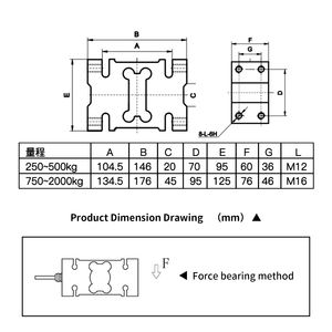 جهاز استشعار الوزن Ouluda AT8506 ذو الشعاع المتوازي، مستشعر الجاذبية، منصة وزن عالية الدقة، ميزان حزام بدقة 0.03% وجهد 5 فولت - Product Image 2