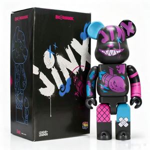 Beabrik <span class=keywords><strong>JINX</strong></span> Oso Violento 400% Original, Figura de PVC de 28CM, Juguete de Dibujos Animados Súper Lindo, Regalo de Moda, Muñeco Versión Q, Embalaje en Caja ODM - Product Image 1