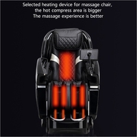 Luxe Smart SL piste électrique 4D PU cuir Shiatsu Massage chaise longue zéro gravité corps complet pétrissage Airbag bureau à domicile
