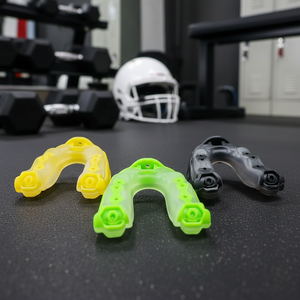 Protector Bucal de Fútbol Americano HUASITE de Dos Colores, EVA Suave, Cómodo y Transpirable, Protección Labial, Protector Dental de Rugby para Todas las Temporadas - Product Image 1