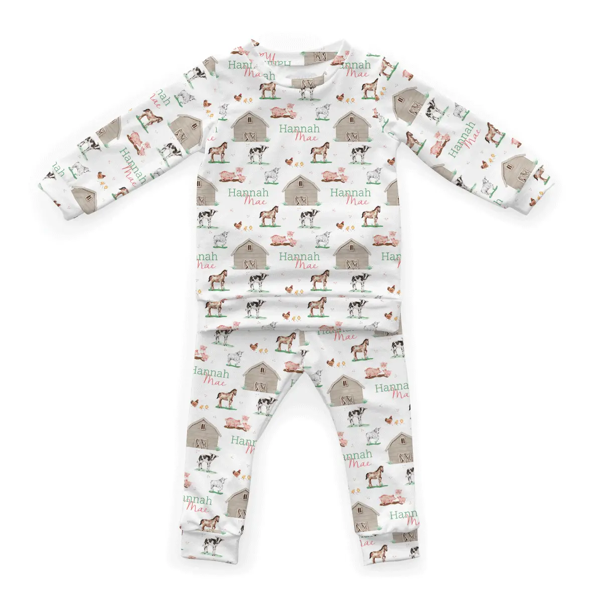 2024 gros mode chaud hiver infantile bébé pyjamas 6 mois personnalisé personnaliser nom bébé pyjamas enfant en bas âge vêtements de nuit