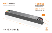 Alimentation électrique ultra-mince pour driver 24 V CC 12 V CC 250 W pour bandes lumineuses étanches IP20 intérieur