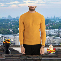 Pull à capuche en peluche pour homme, marque privée, hiver, texture gaufrée, manches longues, tricoté, anti-plis, respirant, à motifs