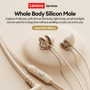 ของแท้เลอโนโว Y107 โปรหูฟังแบบมีสายไมโครโฟนในตัวพร้อมระบบควบคุมระดับเสียงหูฟังแบบใส่ในหูหูฟังสำหรับนอนหลับพร้อมไมโครโฟน - Product Image 2