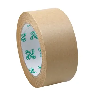 Durable Wet Water Kraft Paper Express Box High Viscosity Carton Sealing  Warning Tape Package Tape Adhesive