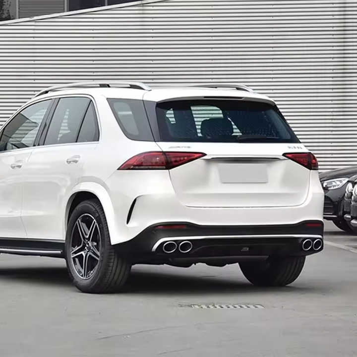 2020 GLE53 Style Rear Bumper Diffuser with Exhaust Tips for GLE-Class ...