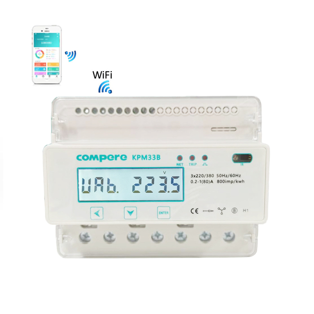 Smart Digital Power Meter 3-Phase 4-Wire Energy Meter with Modbus Prepay & WIFI Features Competitive Price