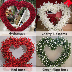 Arreglo Floral de Rosas en Forma de Corazón Rojo para Propuesta de <span class=keywords><strong>Matrimonio</strong></span>, Arco de Boda, Decoración para Pedida de Mano - Product Image 5