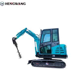 Hengwang Nueva Micro Excavadora sobre orugas Digger Mini 3,5 Ton Ensacadora hidráulica 1 año de garantía con componentes de motor de núcleo - Product Image 1