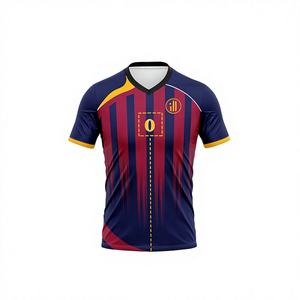 T-shirt respirant à manches courtes et col en V pour homme en Spandex/Polyester - Offre spéciale avec ajustement de prix - Product Image 2