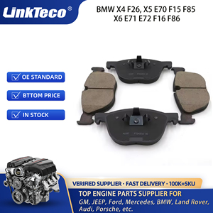 Linkteco ผ้าเบรคหน้าสำหรับ BMW X4 F26 X5 E70 F15 F85 X6 E71 E72 F16 <span class=keywords><strong>F86</strong></span> 34116852253 34114074370 34116779293 34116778403 - Product Image 6