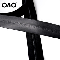 O & O-Nylon Fermeture à glissière étanche TPU PVC PU Dents cryptées Zipper Roll Usines produisant des fermetures à glissière en Chine
