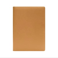 Cuaderno con cubierta de cuero PU A4 personalizable, diario impermeable, planificador diario, banda elástica, carpeta con logotipo, cartera para promociones de bolígrafos