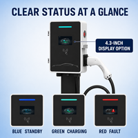 Chargeur EV AC 7kW 32A GB/T Type1/Type2 IP65 mural ou sur pied avec RFID et code QR pour usage domestique, commercial et parking - Fournisseur en gros