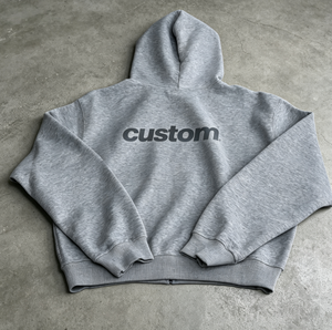 Sudadera con capucha personalizada para hombre, con cremallera, forro polar, 100% algodón, corte regular, color sólido, estilo casual, ropa de calle, para otoño - Product Image 5