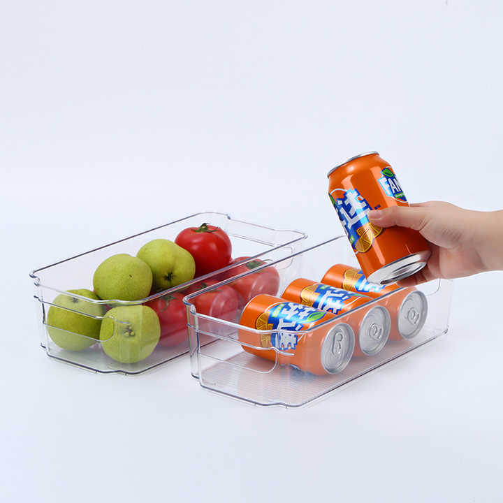 Thiết kế hiện đại Nhà bếp Hộp đựng thực phẩm Nhà máy cung cấp Hộp đựng tủ lạnh PET có thể xếp chồng lên nhau Hộp nhựa PC 5kg Gấp gọn