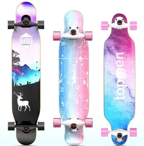 Professional mobility skateboard flattering street surfing dance board 4pcs APEC-11 bearing skateboard longboard decks