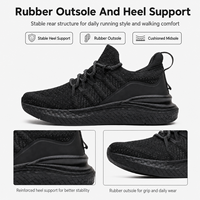 Chaussures de course personnalisées, respirantes, avec empeigne en tricot élastique, semelle légère en EVA, baskets avec logo imprimé sur le côté, pour le sport unisexe
