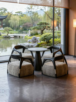 Fauteuil en tissu de style américain moderne pour salon, fauteuil de détente haut de gamme de luxe léger pour la maison
