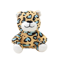 Mini peluche douce personnalisée animaux de la jungle porte-clés en coton écologique petites poupées mignon Lion éléphant jouets en peluche enfants