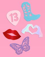 Confettis de fête Eras |   Décorations de table pour concert, décorations de table pour enterrement de vie de jeune fille, décorations d'anniversaire, fournitures de décorations d'anniversaire roses mignonnes