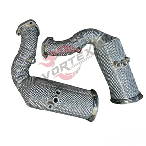 ท่อลงแคท Vortex 304 สแตนเลสสตีลแบบไหลสูง สำหรับ Audi RS Q8 SQ8 4.0T V8 ปี 2019-2025 พร้อมแผ่นกันความร้อน ไม่แสดงไฟเตือน Check Engine - Product Image 2