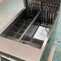 Friteuse électrique commerciale avec panier à levage automatique et système de filtration d'huile, équipement de cuisine pour restaurant, fournisseur