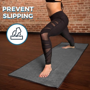 Toalla Deportiva Gaiam Antideslizante al Por Mayor, Precio de Fábrica Bajo, Personalizada con Logotipo de Marca Privada Naranja, Toalla para Yoga - Product Image 6