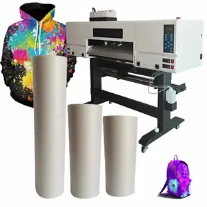 Hot Sell 100m 30cm DFT pet film roll heat transfer for DFT digital inkjet printer Printing