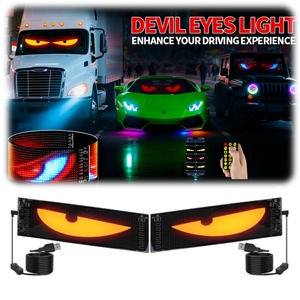 Panneau d'affichage Led Flexible Transparent 15w étanche Led autocollant écran démon oeil dynamique pour camion autres accessoires d'éclairage de voiture - Product Image 2