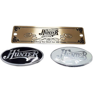 Étiquette de plaque signalétique en métal de marque avec technique d'écran en soie avec logo en aluminium argenté imprimé personnalisé - Product Image 2