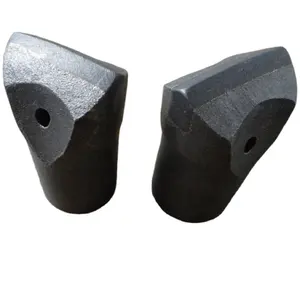 Chisel bit works in quarries, coal mines, rod and dam constructions