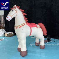 Beau cheval gonflable géant gonflable de charater de dessin animé gonflable