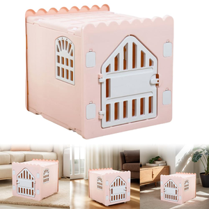 Casa para Perros de Plástico Transpirable y Fresca, Popular Jaula para Mascotas de Interior, Uso en Todas las Estaciones - Product Image 5