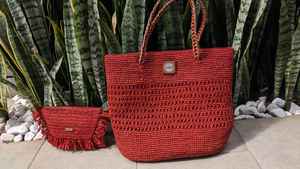 Bolso de Rafia Convertible Hecho a Mano, Bolso de Mano/Bandolera Versátil, Compañero de Verano - Product Image 6