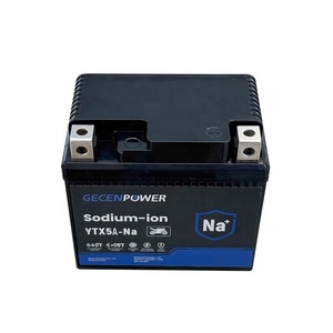 Gecenpower 12V Na + オートバイスターターバッテリーYTX5A 3000サイクルメンテナンスフリー高速ナトリウムイオンバッテリー - Product Image 4