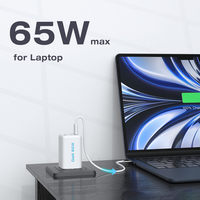 Chargeur USB-C 65W pour ordinateur portable, iPhone, Samsung, charge rapide originale, adaptateur de charge portable pour téléphone portable, chargeur PPS Gan PD 65W