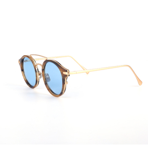 Lunettes de soleil à double pont faites à la main en acétate et métal composite avec verres polarisés en matériau <span class=keywords><strong>Tac</strong></span> - Product Image 6