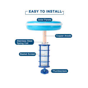 Hiệu quả năng lượng mặt trời hồ bơi Ionizer hóa chất miễn phí tảo phòng chống cho rõ ràng nước bơi hóa học-miễn phí tảo phòng chống - Product Image 5