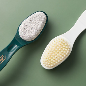 Foot Callus Remover With Pumice Stone Oval TPE Material White For Dead Skin Removal Foot Scrubber - Product Image 4