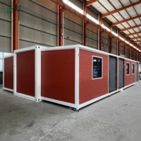 Appartement à trois chambres et un salon, résistant aux tremblements de terre et imperméable, utilisant des maisons préfabriquées mobiles extensibles en conteneurs de 40 pieds sur 20 pieds