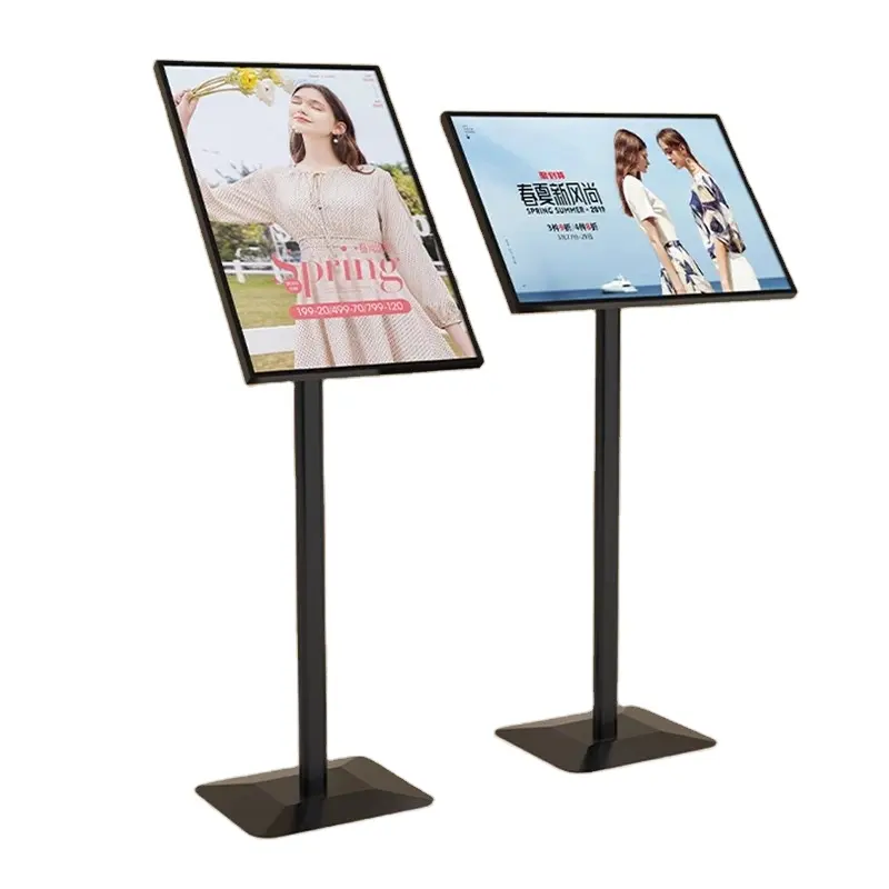 Poster Display Holder Steel A4 Floor Standing Restaurant Menu Board Stand Guide Sign Holders