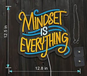 Insegna al Neon 'Mindset Is Everything' per Decorazione Murale, Luce Compatibile con Timer Smart Plug, Insegna LED Personalizzabile - Product Image 5