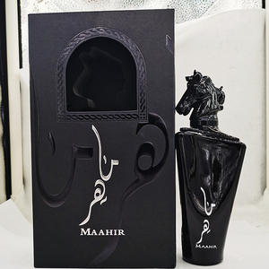Hoge Kwaliteit 100Ml Luxe Zwart Paard Hoofd Geschenkdoos Voor Mannen Parfum Langdurige Geur Van Dubai United Arabic - Product Image 1
