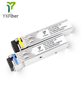 YXFiber Hubei Wuhan Factory alta qualità 1.25G 3km 1310nm 1550nm GE SM LC SC modulo ricetrasmettitore ottico 1.25G Modulos SFP BIDI